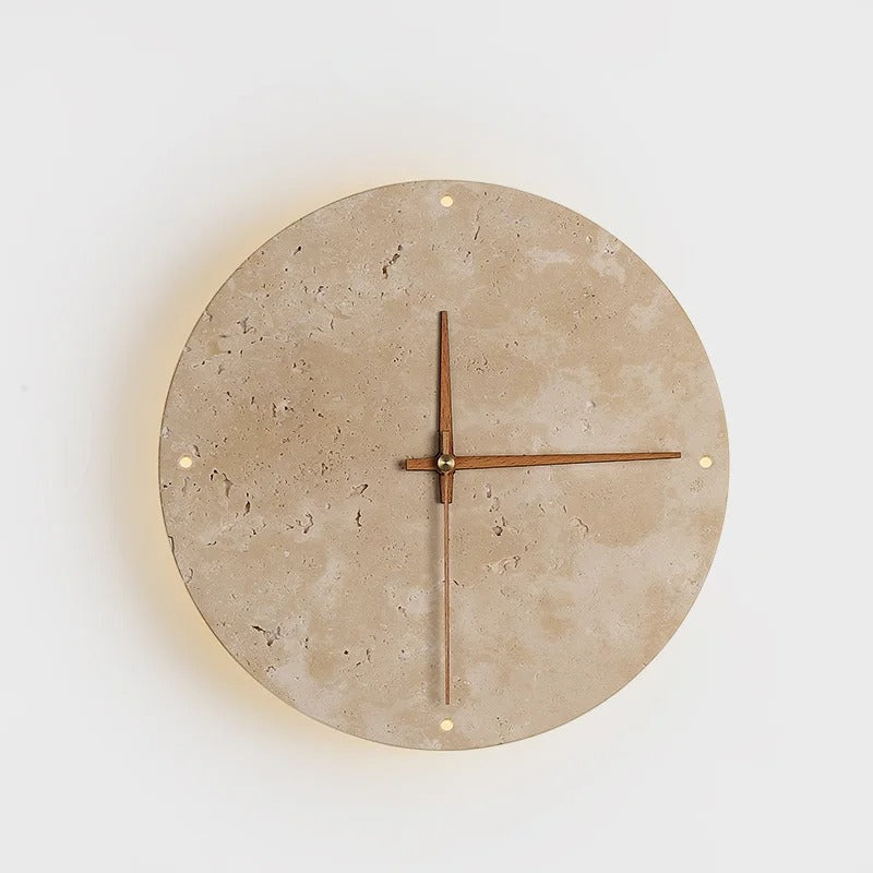 Travertine Wall Clock | Mileni