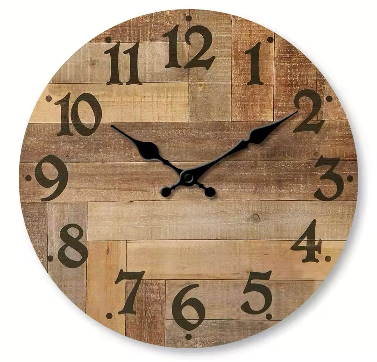 Round pallet wood wall clock | Palvo