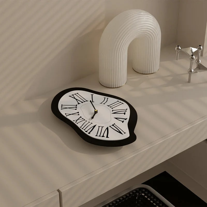 Organic-Shaped Wall Clock with Roman Numerals | Dalvo