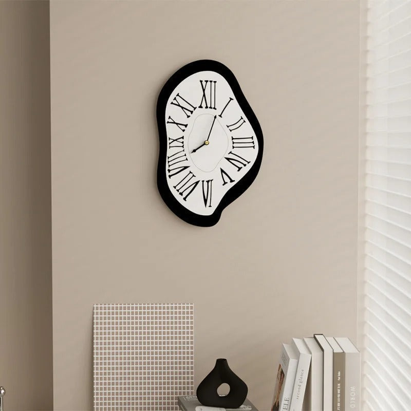 Organic-Shaped Wall Clock with Roman Numerals | Dalvo