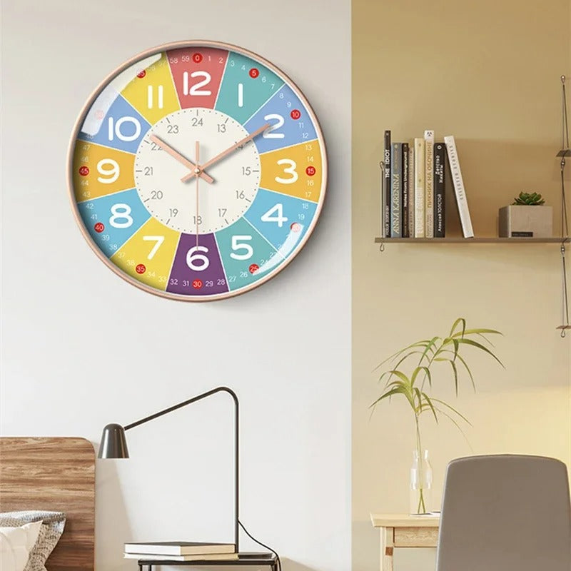 Children's Wall Clock for Learning to Tell the Time | Colo