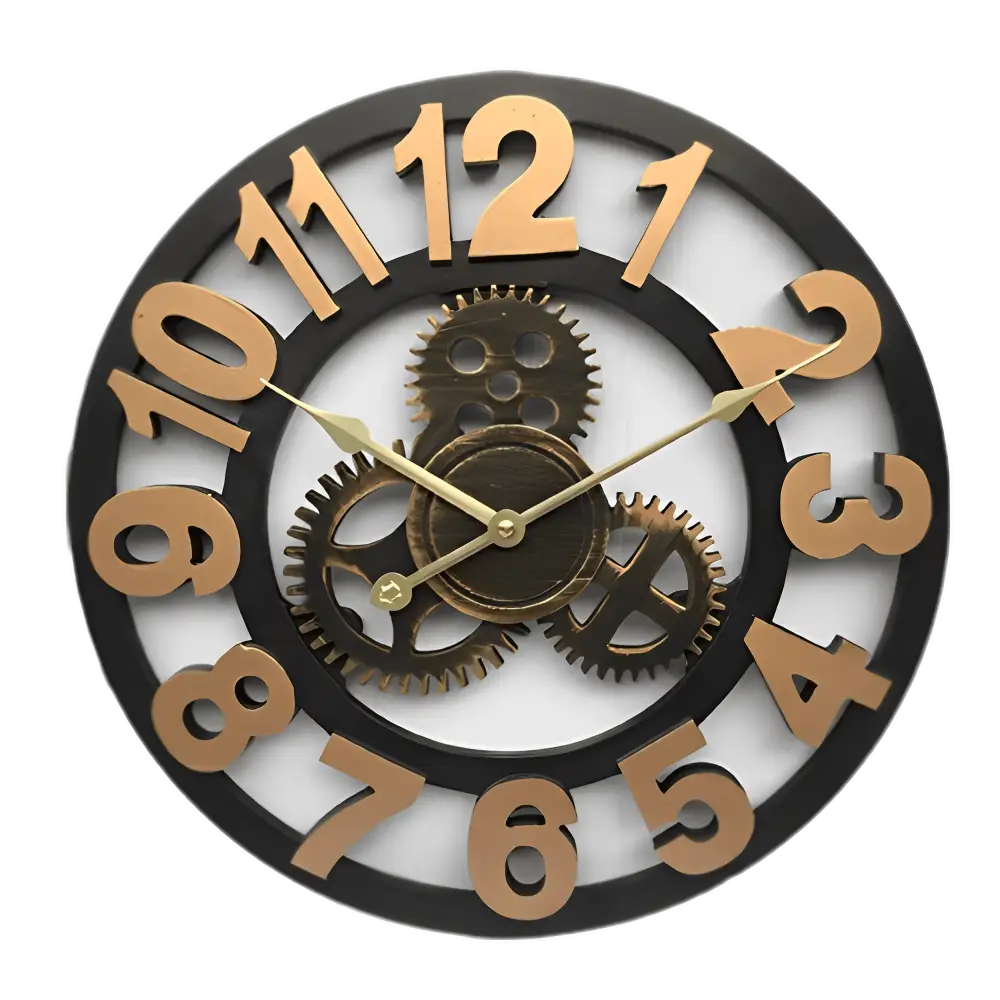 Roman Numeral Gears Wall Clock | Galdo