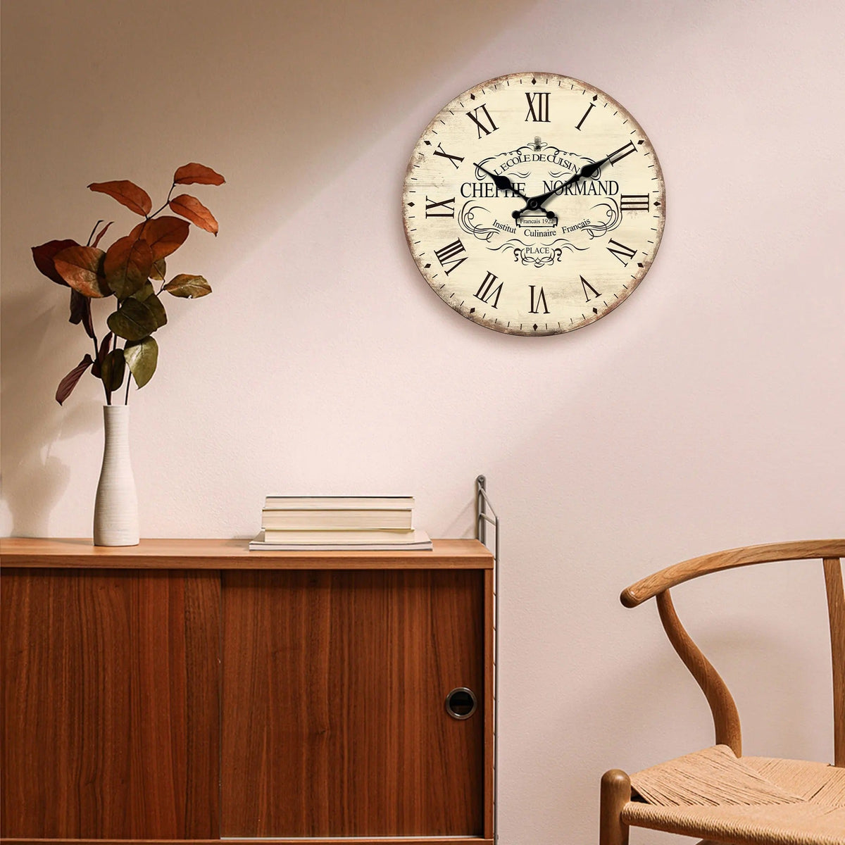 Vintage Country Kitchen Wall Clock | Bistro
