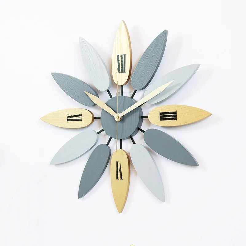 Scandinavian Sunburst Wall Clock | Folia
