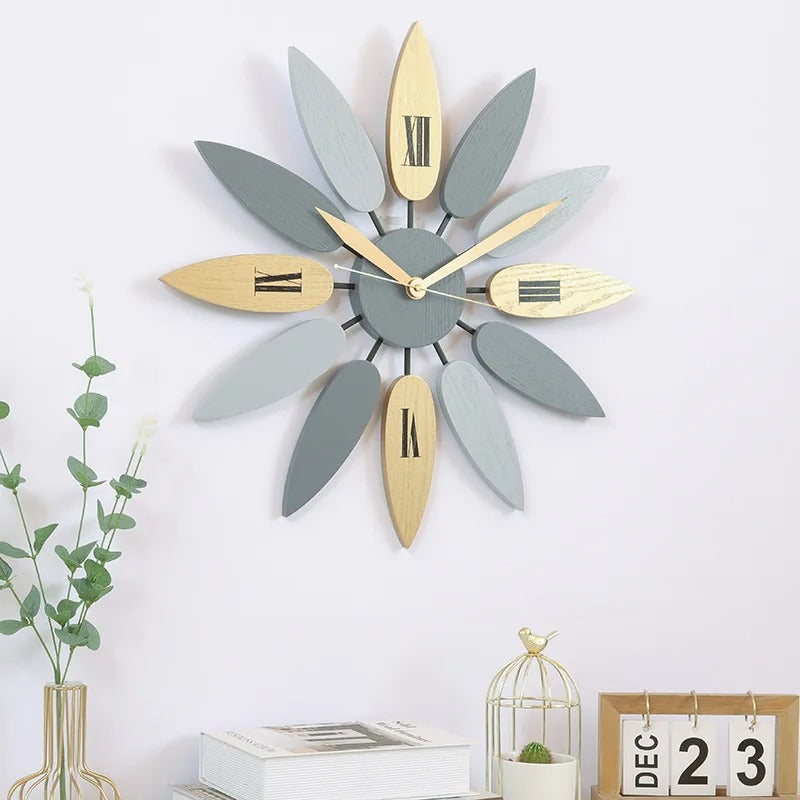 Scandinavian Sunburst Wall Clock | Folia