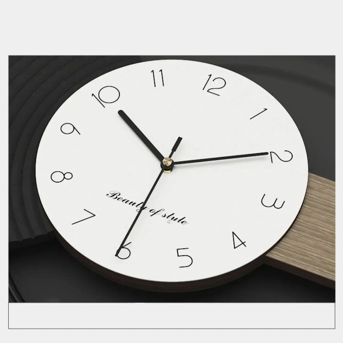 Geometric Metal & Wood Wall Clock | Geova