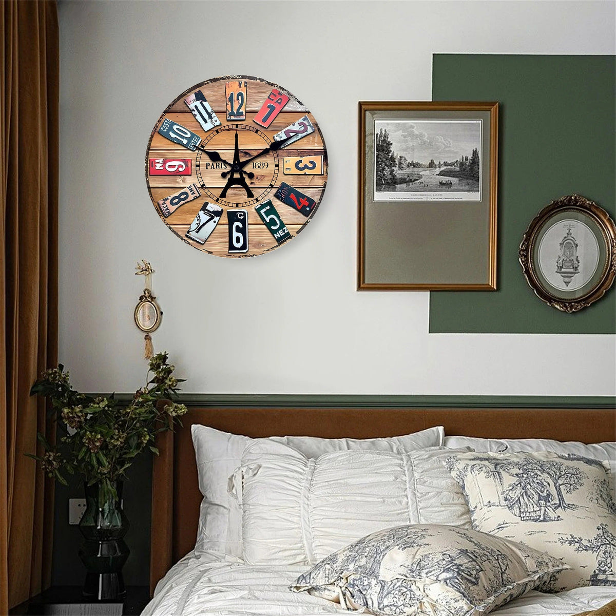 Vintage Paris Number Plate Wall Clock | Plako