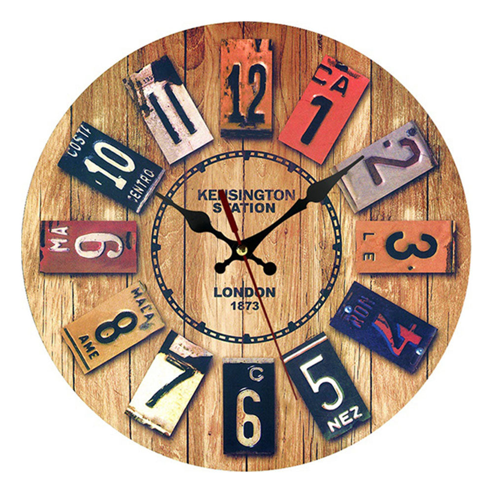 Vintage Paris Number Plate Wall Clock | Plako