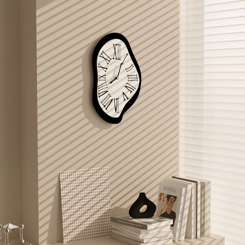 Organic-Shaped Wall Clock with Roman Numerals | Dalvo