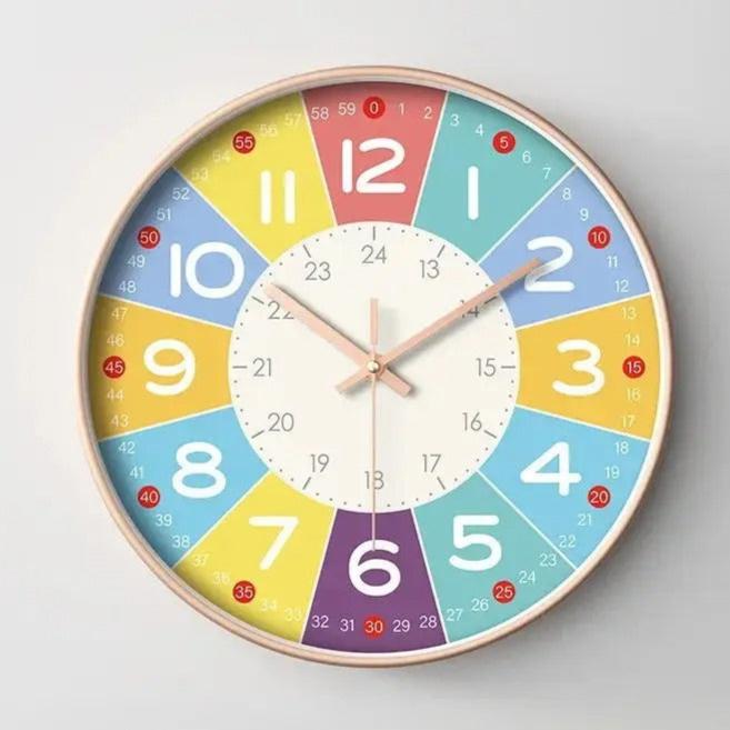 Children's Wall Clock for Learning to Tell the Time | Colo