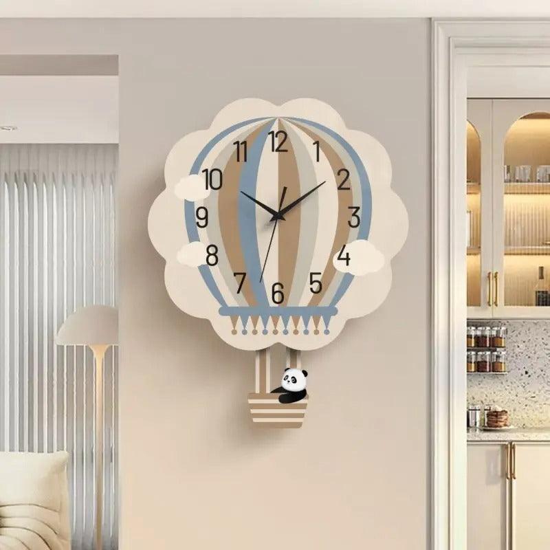 Hot air balloon children's wall clock | Aerio