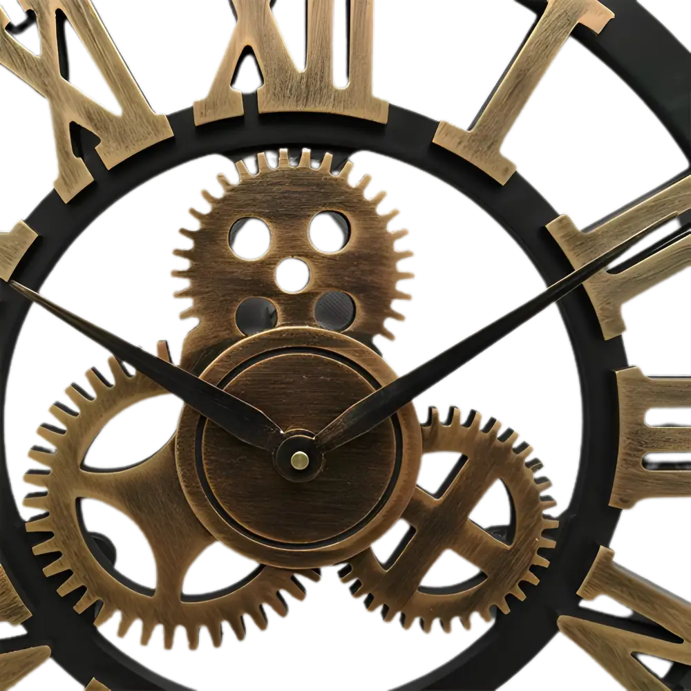 Roman Numeral Gears Wall Clock | Galdo