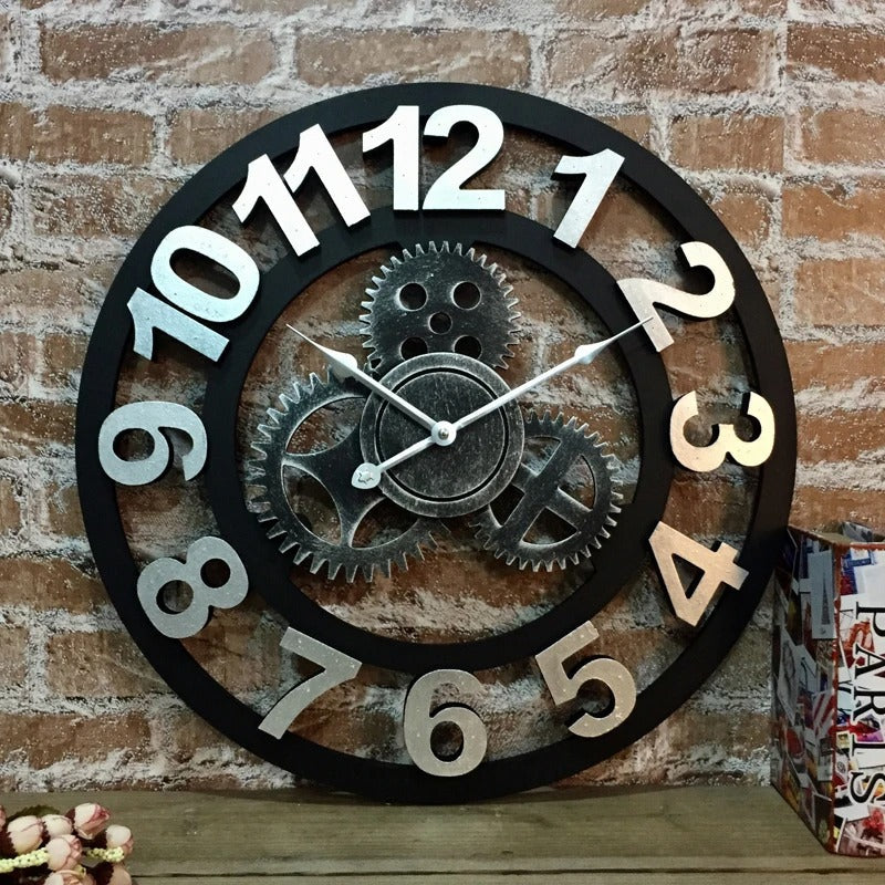 Roman Numeral Gears Wall Clock | Galdo