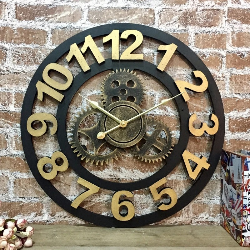 Roman Numeral Gears Wall Clock | Galdo