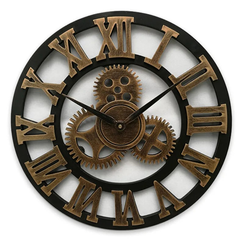 Roman Numeral Gears Wall Clock | Galdo