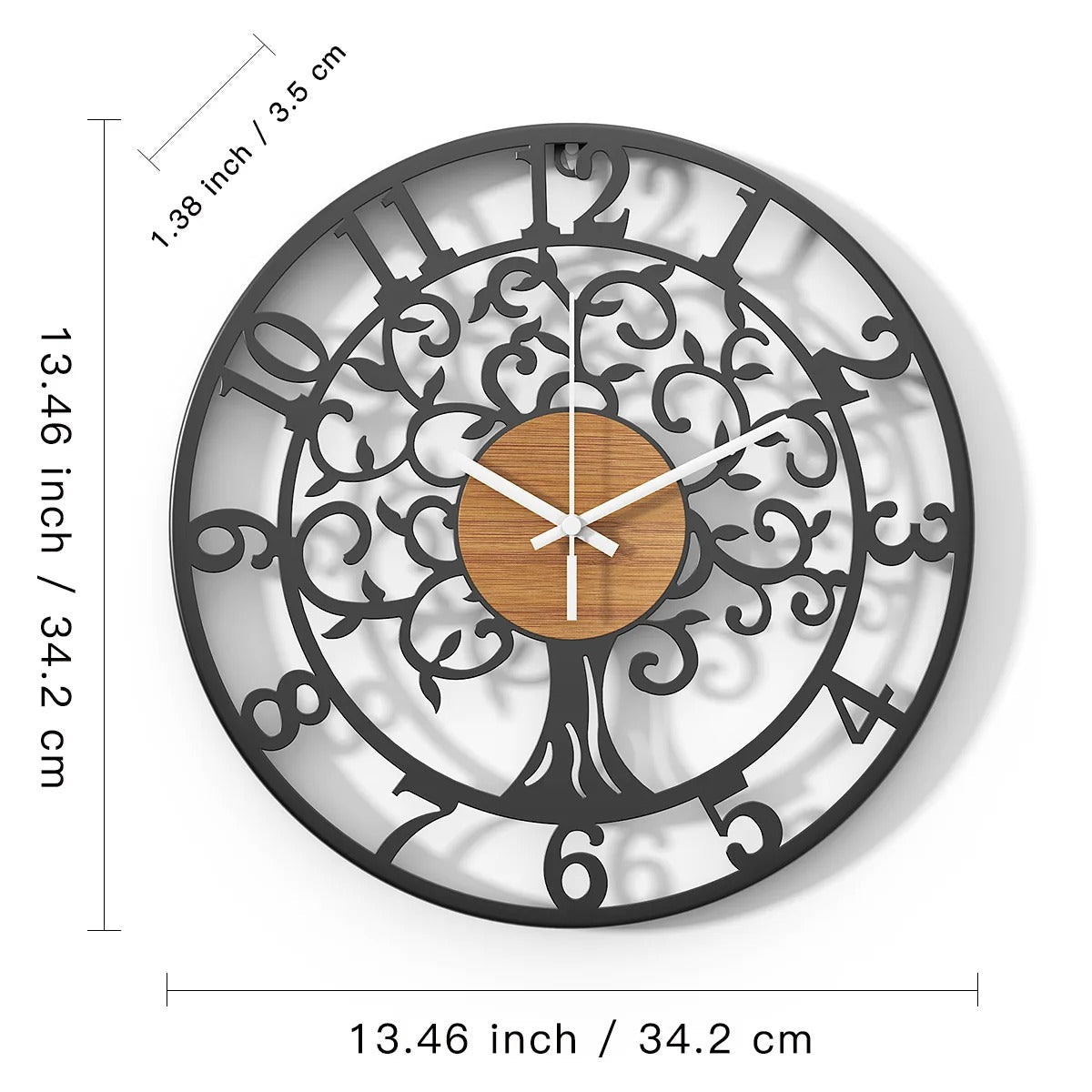 Metal Tree of Life Wall Clock | Sylva
