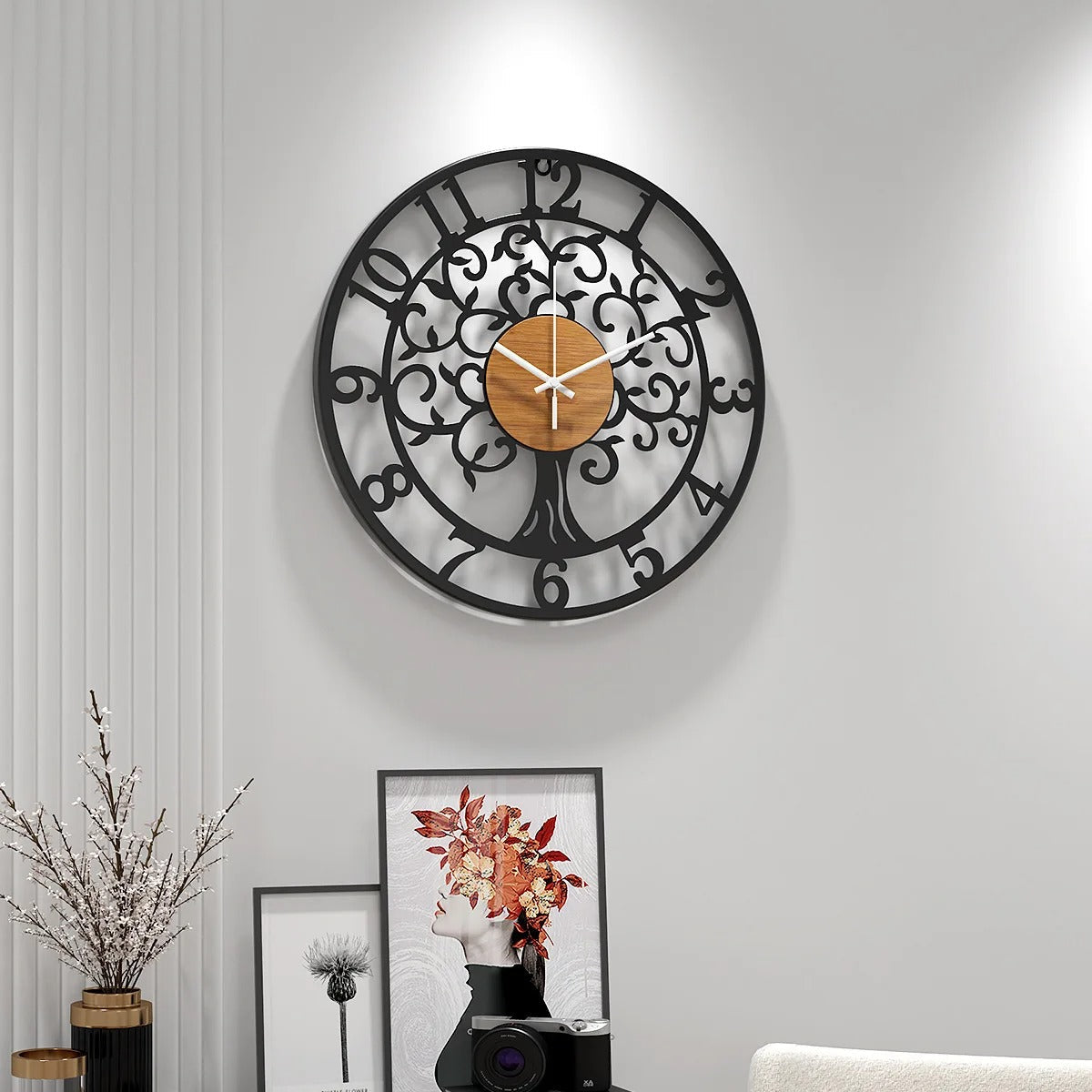 Metal Tree of Life Wall Clock | Sylva