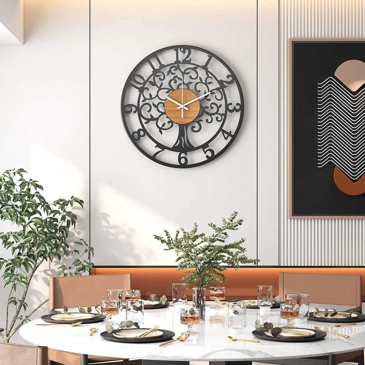 Metal Tree of Life Wall Clock | Sylva