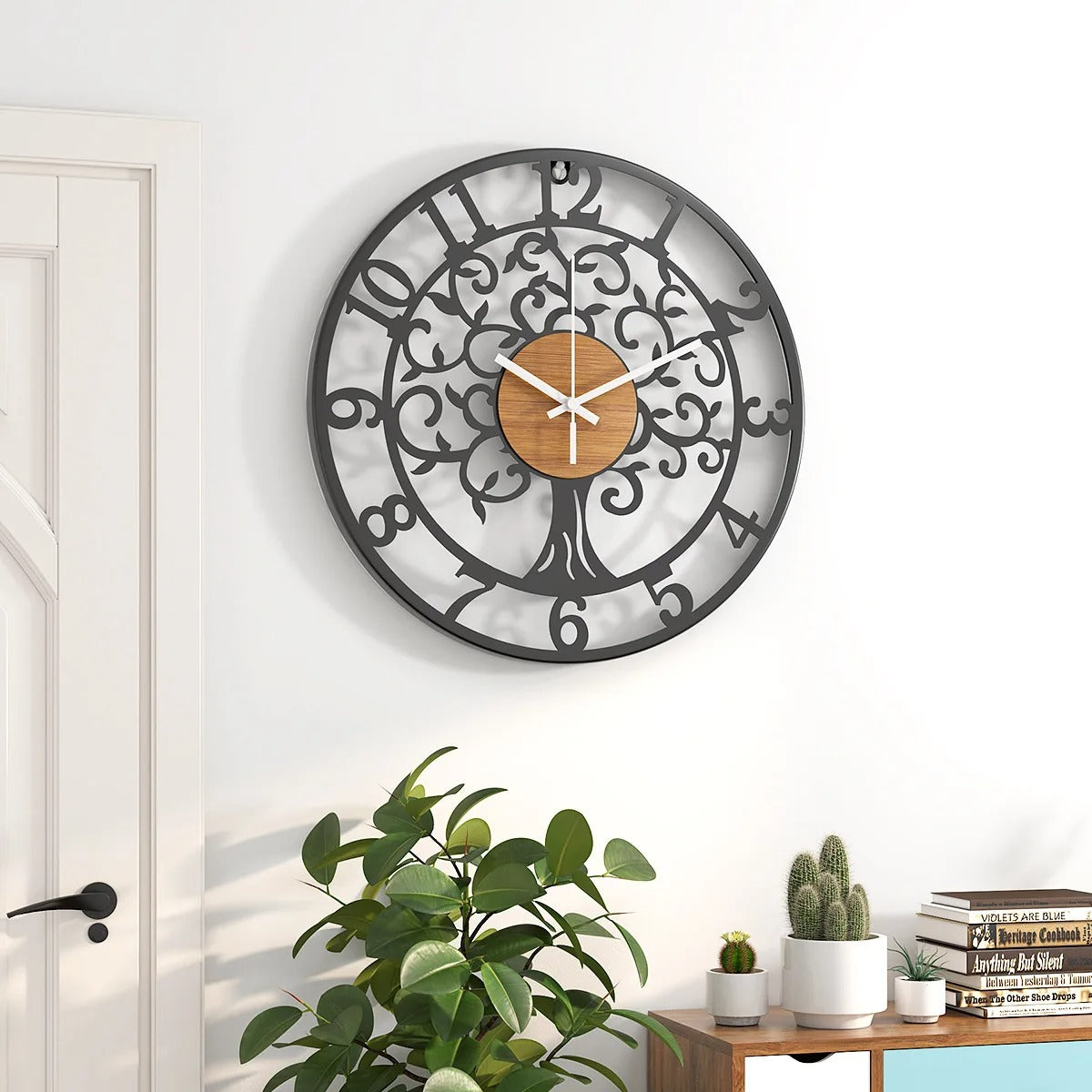 Metal Tree of Life Wall Clock | Sylva