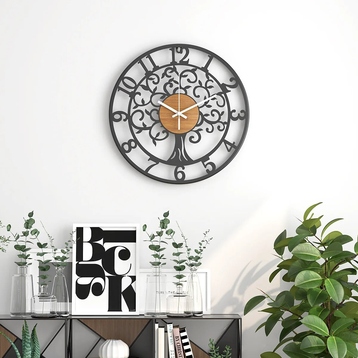 Metal Tree of Life Wall Clock | Sylva
