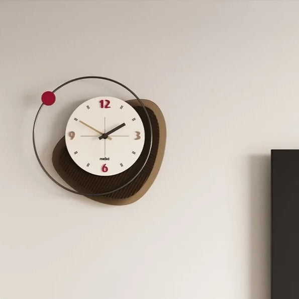 Modern Wood & Metal Wall Clock | Orva