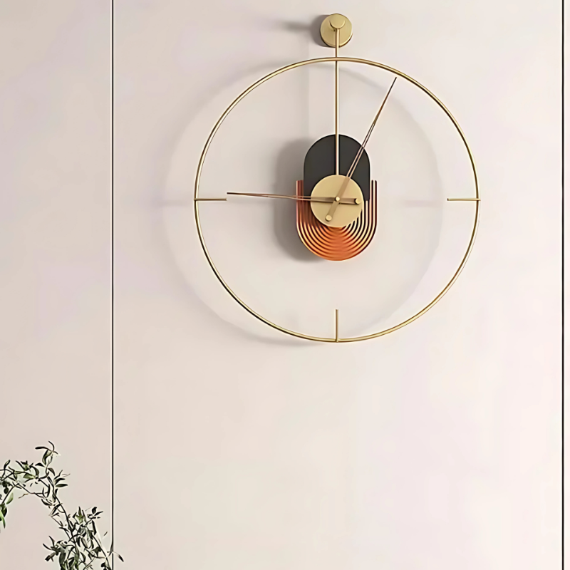 Luxury Gold Designer Wall Clock | Aurel