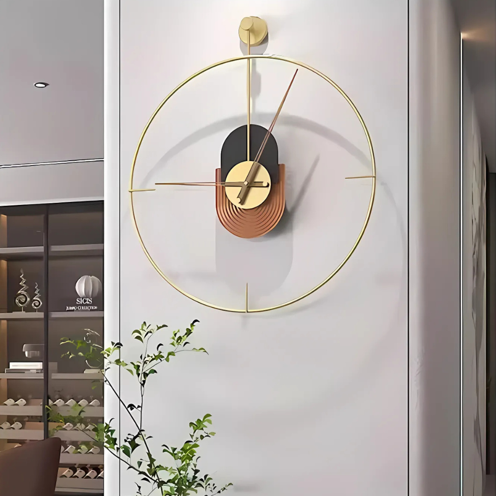 Luxury Gold Designer Wall Clock | Aurel
