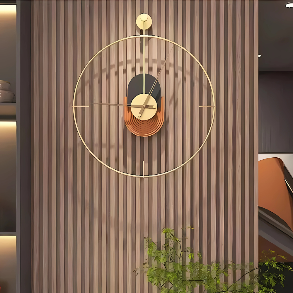 Luxury Gold Designer Wall Clock | Aurel