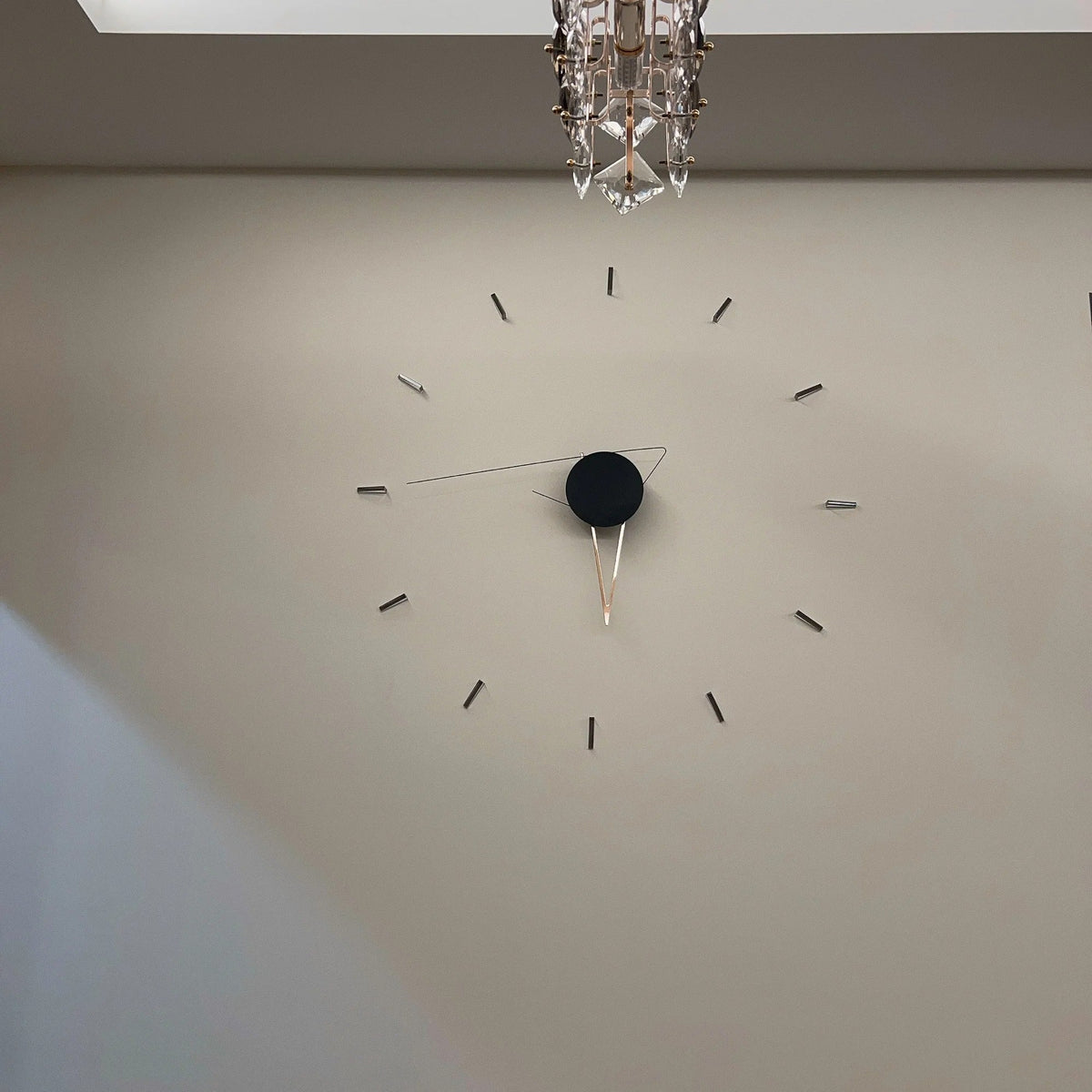 Minimalist frameless wall clock | Vael