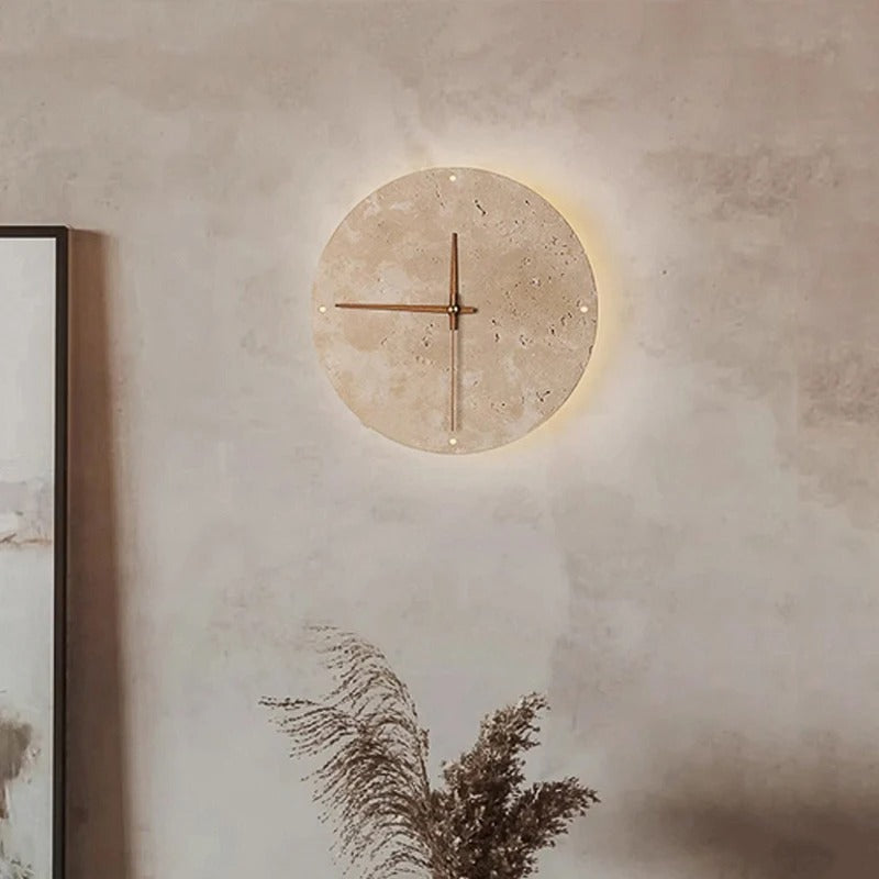 Travertine Wall Clock | Mileni