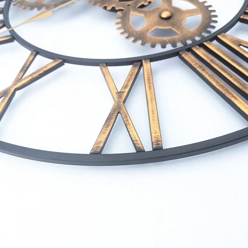 Industrial Cogs Wall Clock | Gearko