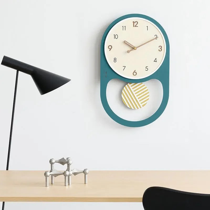Modern design pendulum wall clock | Swivo