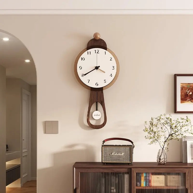 Wooden Pendulum Wall Clock | Savio